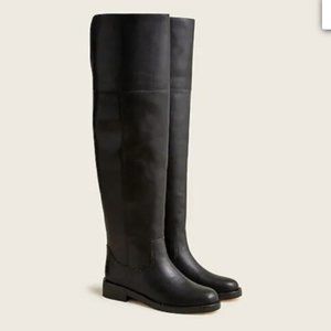 JCrew Leather Over-the-Knee Riding Boots, Black (11 Medium) Nw/oB - NEW PICS